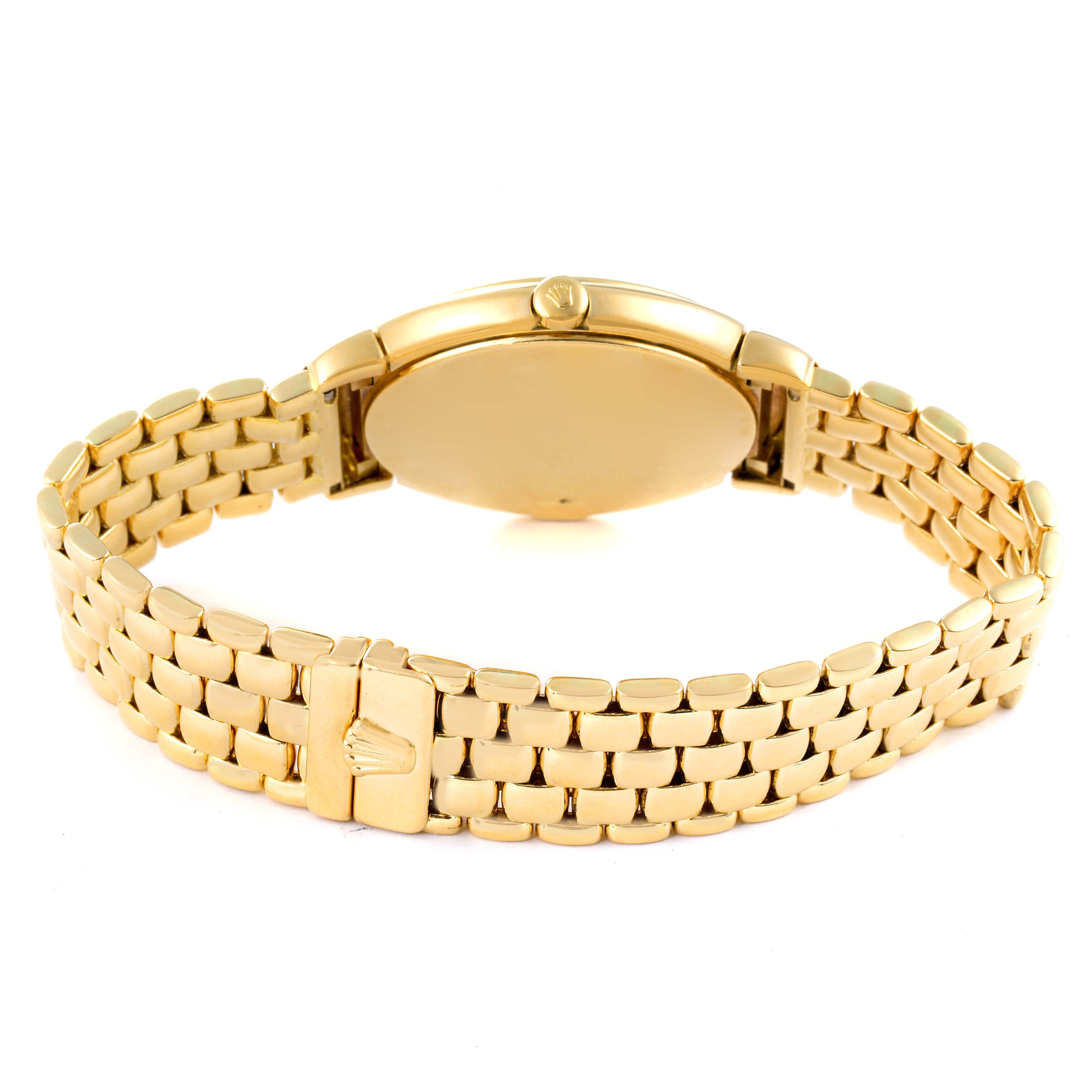 Rolex Cellini Yellow Gold Champagne Anniversary Dial Mens Watch 6622
