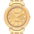 Rolex Cellini Yellow Gold Champagne Diamond Dial Mens Watch 6622