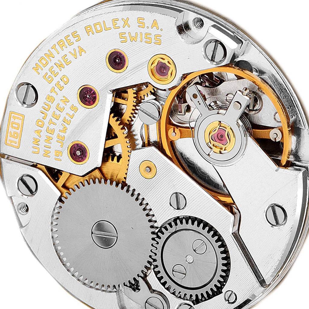 Rolex Cellini Yellow Gold Diamond Vintage Mens Watch 5032