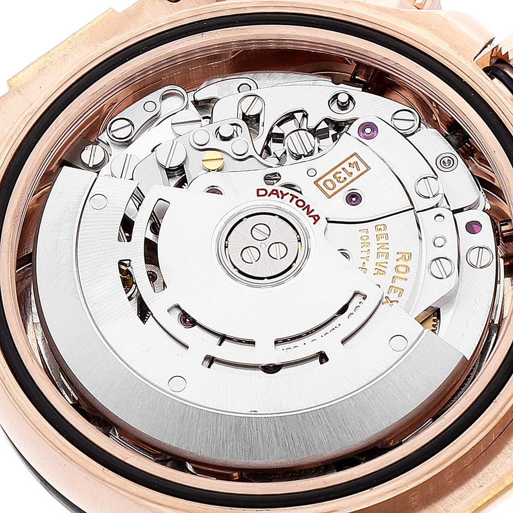 Rolex Daytona Rose Gold Everose Diamond Dial Mens Watch 116515 Box Card
