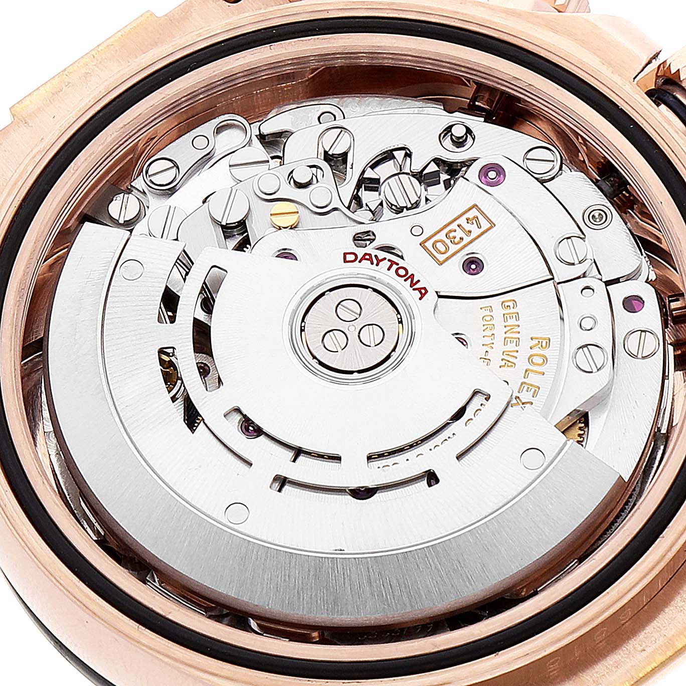 Rolex Daytona Rose Gold Everose Diamond Dial Mens Watch 116515 Box Card