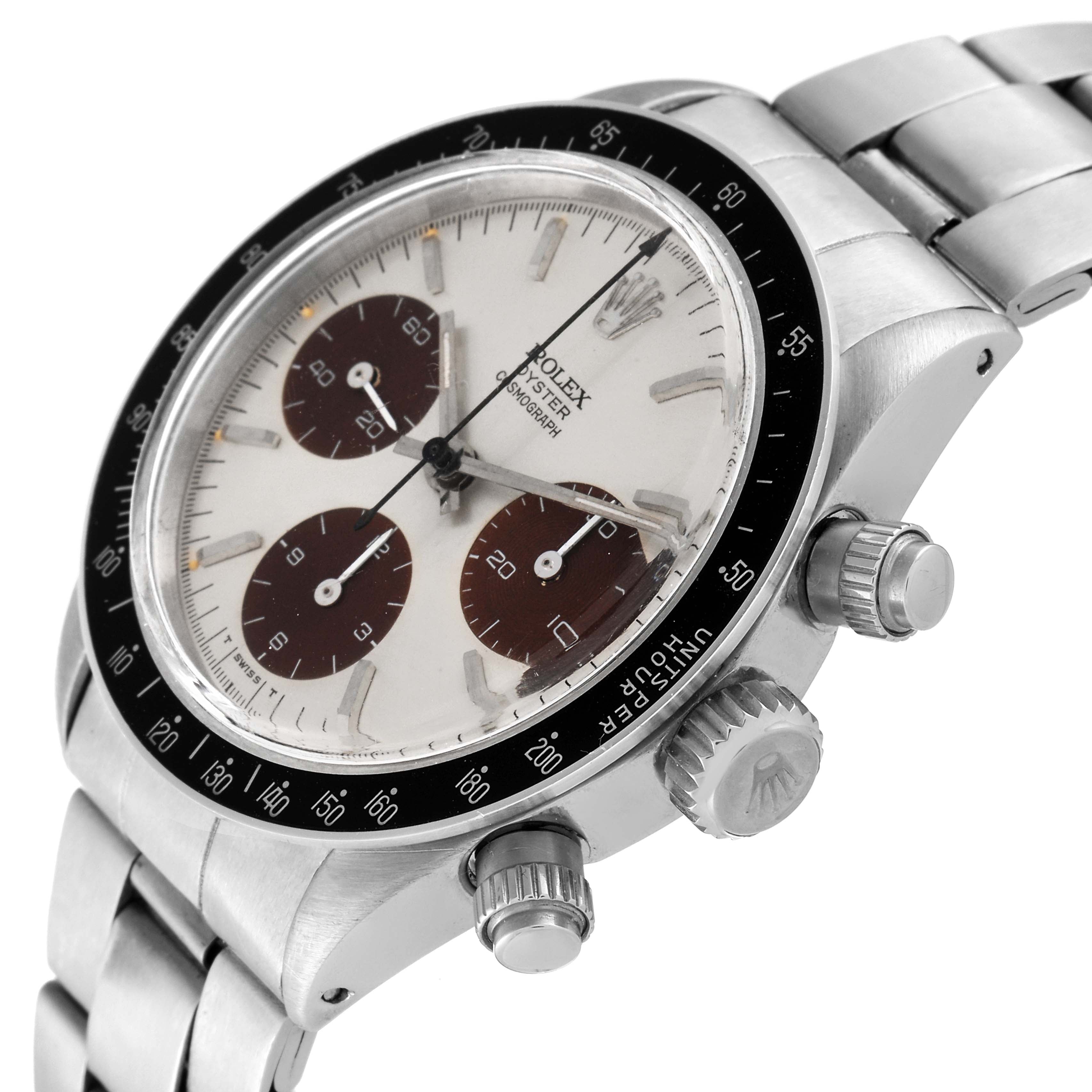 Rolex Cosmograph Pre Daytona Steel Silver Dial Vintage Mens Watch 6240