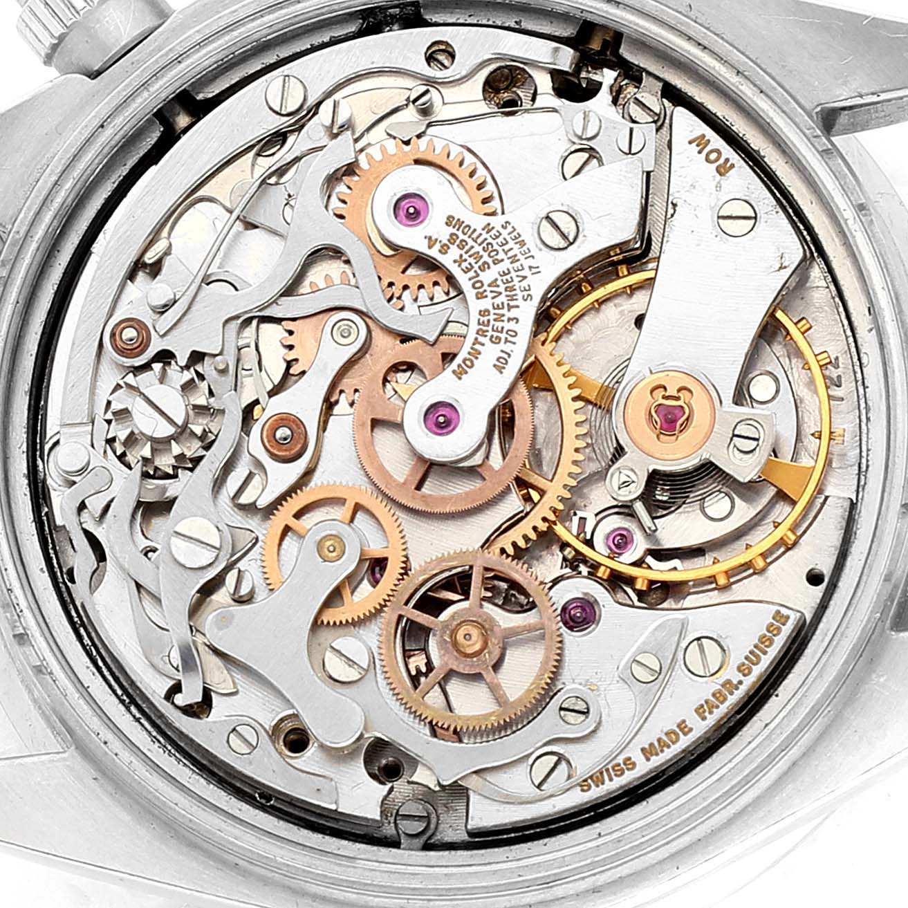 Rolex Cosmograph Pre Daytona Steel Silver Dial Vintage Mens Watch 6240