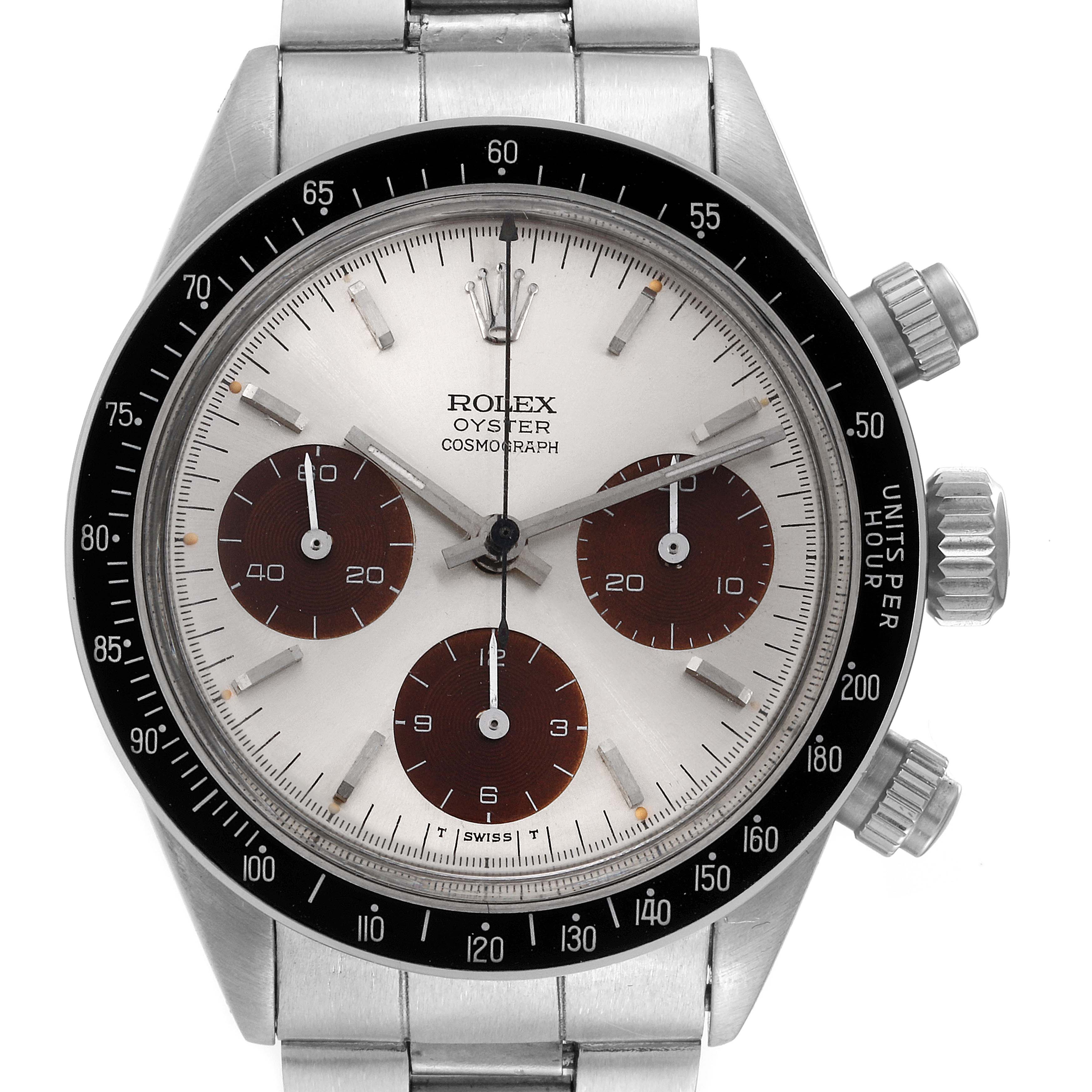 Rolex Cosmograph Pre Daytona Steel Silver Dial Vintage Mens Watch 6240