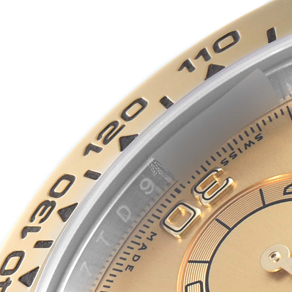 Rolex Daytona Diamond Dial Steel Yellow Gold Mens Watch 116503 Box Card
