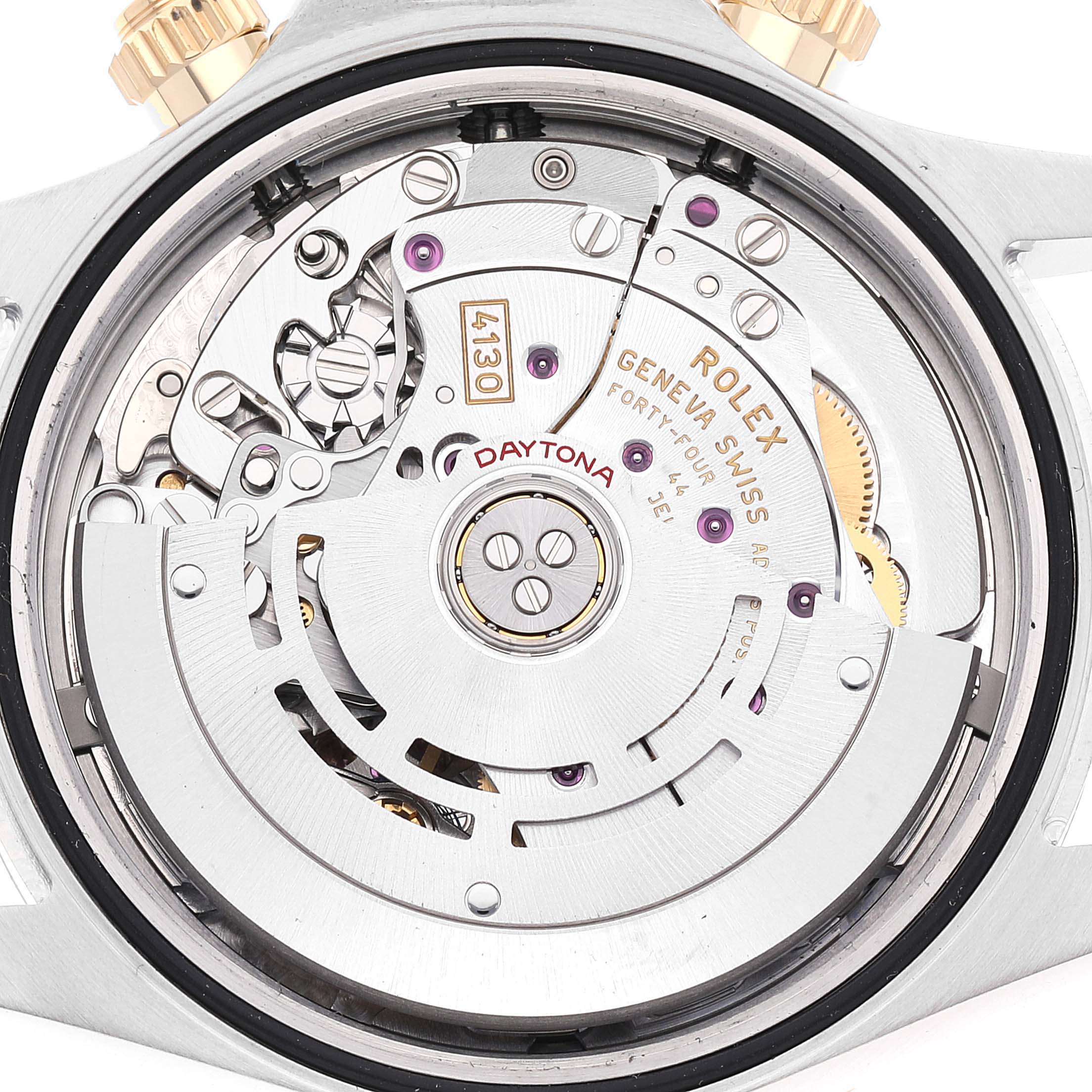 Rolex Daytona Steel Yellow Gold Black Diamond Dial Mens Watch 116503 Box Card ONE LINK ADDED