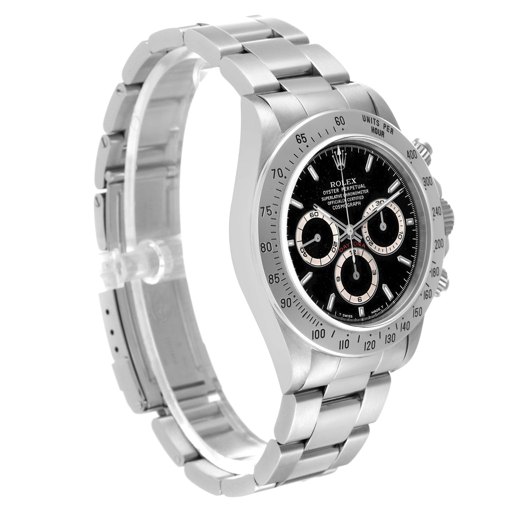 Rolex Daytona Zenith Movement Steel Mens Watch 16520 Box Service Card