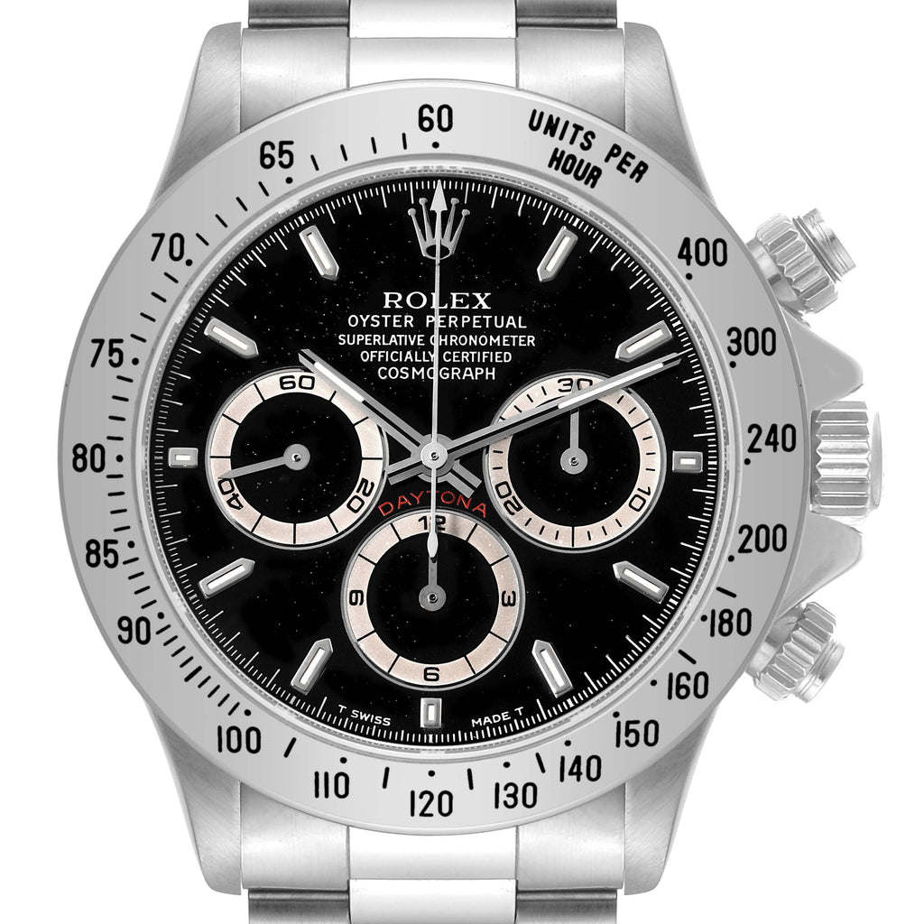 Rolex Daytona Zenith Movement Steel Mens Watch 16520 Box Service Card