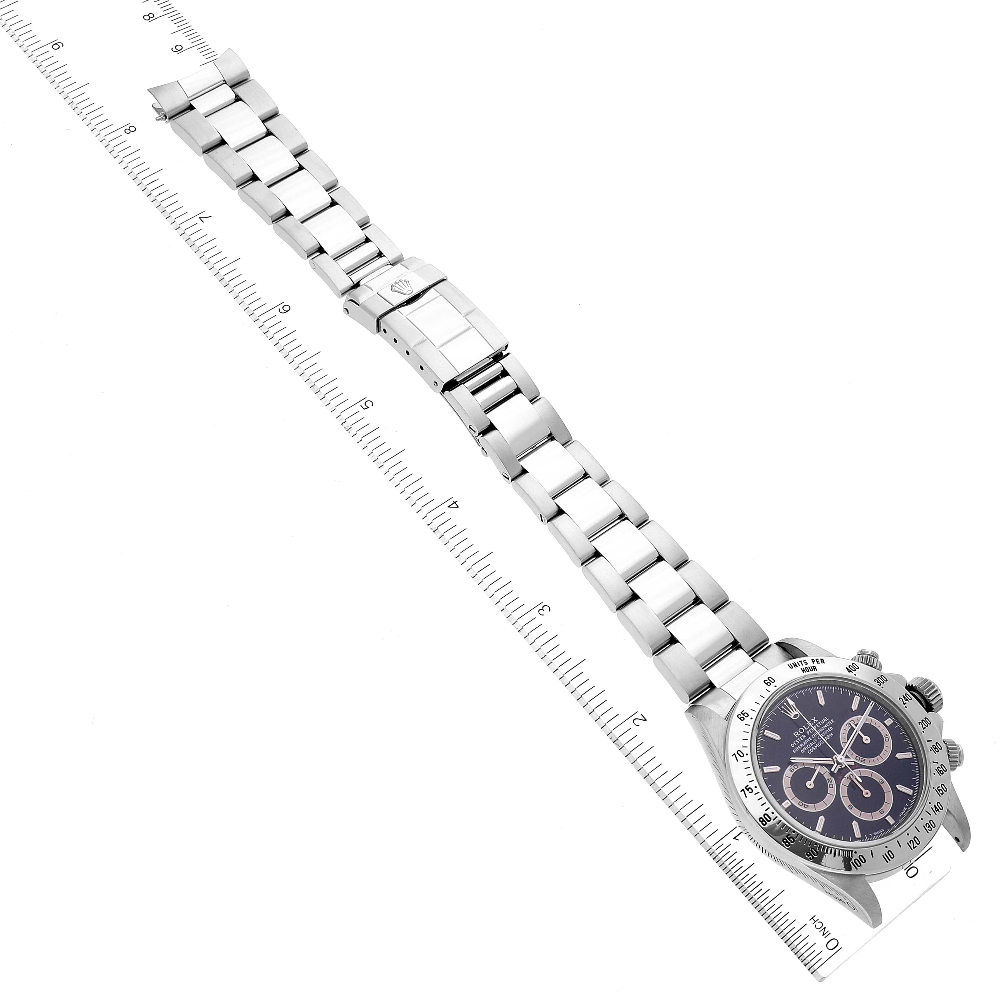 Rolex Daytona Zenith Movement Steel Mens Watch 16520 Box Service Card