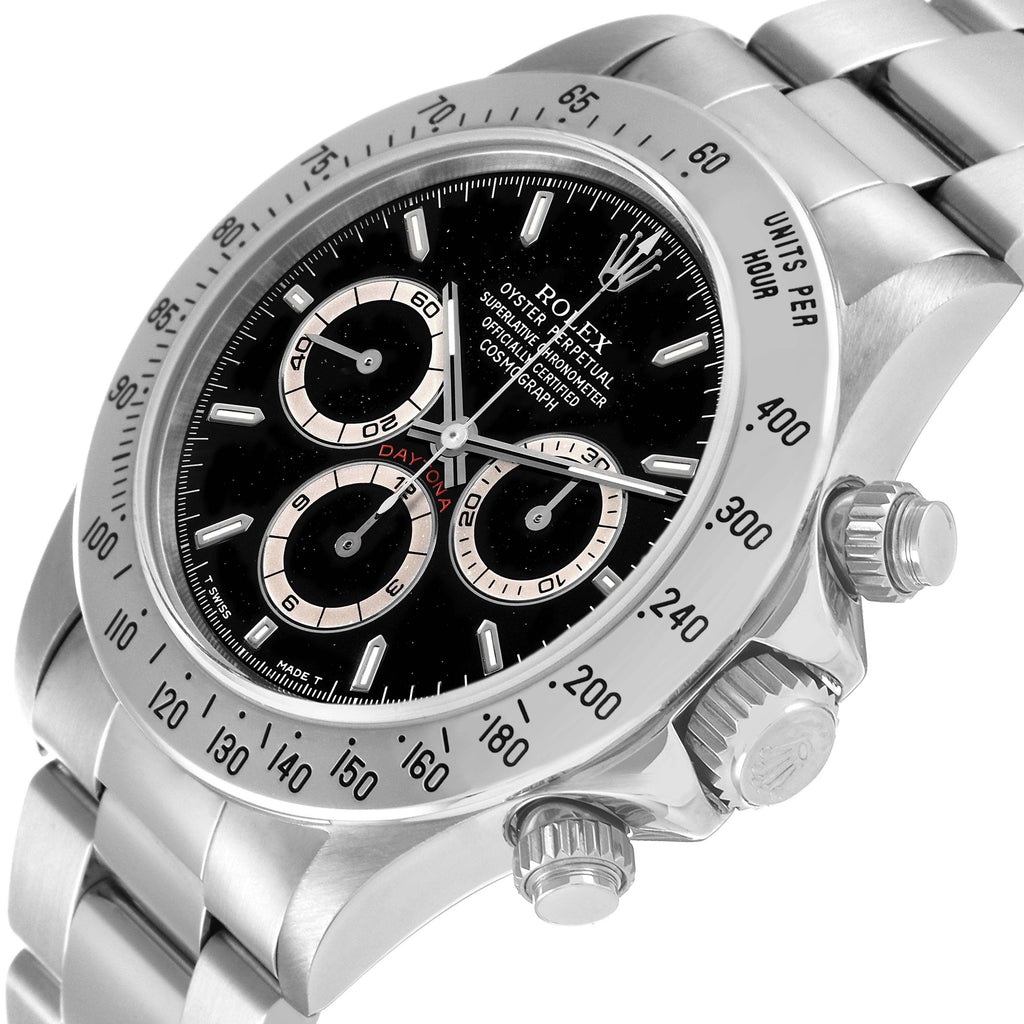 Rolex Daytona Zenith Movement Steel Mens Watch 16520 Box Service Card