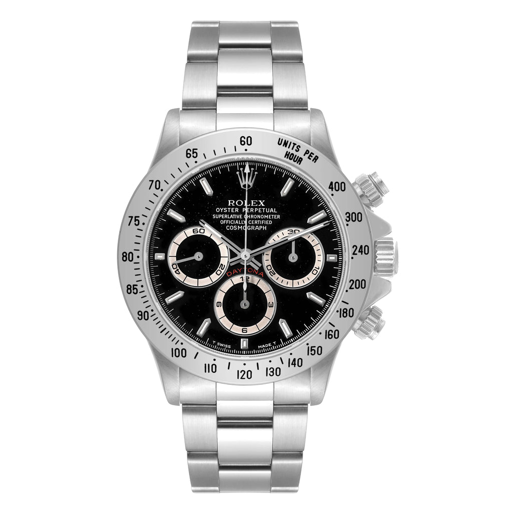 Rolex Daytona Zenith Movement Steel Mens Watch 16520 Box Service Card