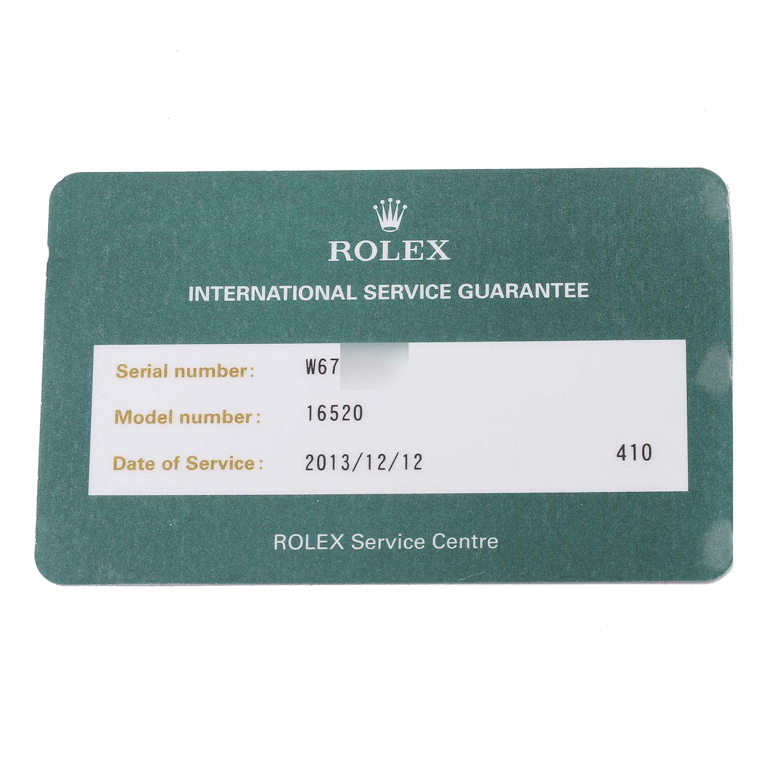 Rolex Daytona Zenith Movement Steel Mens Watch 16520 Box Service Card