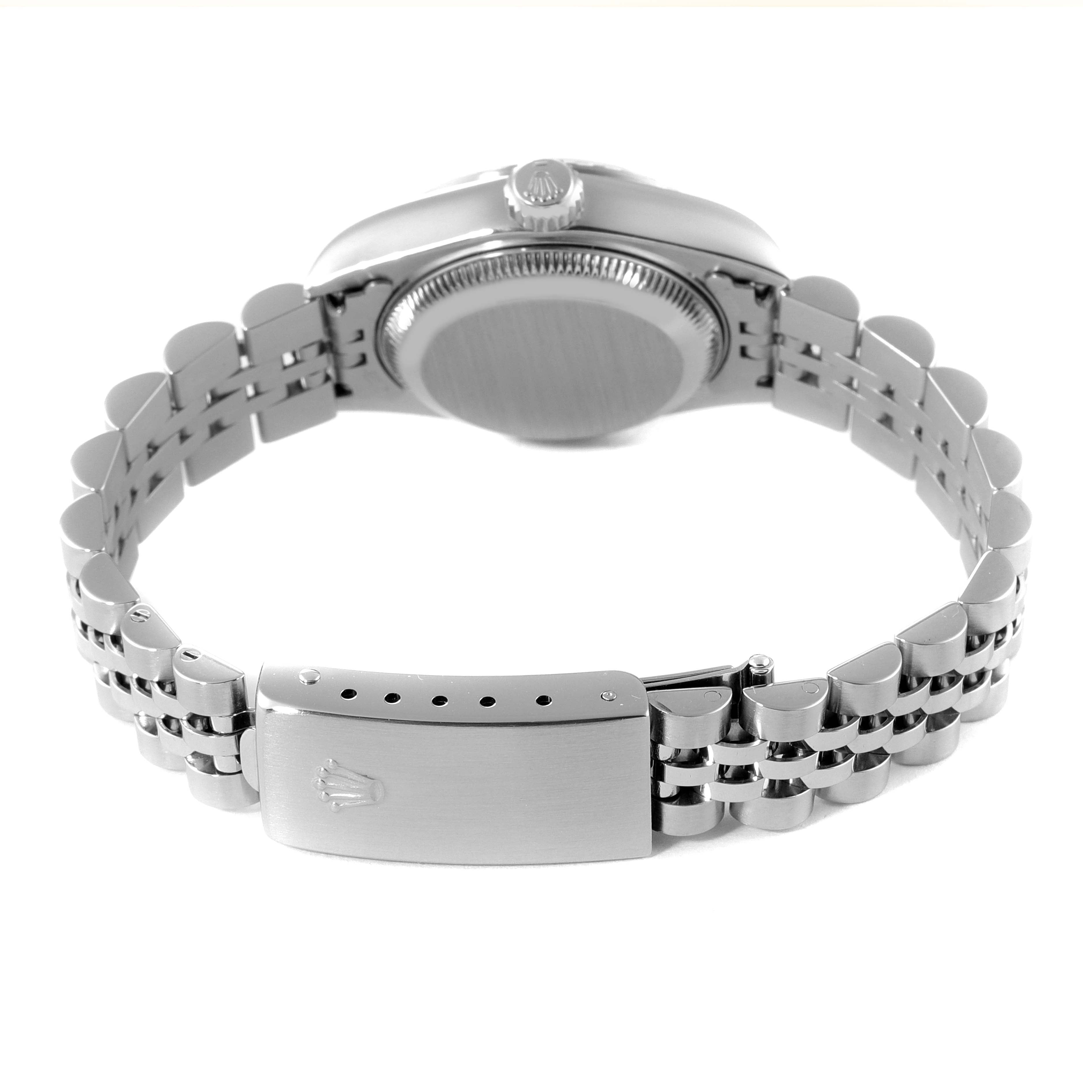 Rolex Date Black Dial Jubilee Bracelet Steel Ladies Watch 79240
