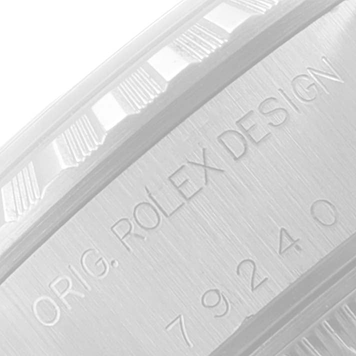 Rolex Date Black Dial Jubilee Bracelet Steel Ladies Watch 79240