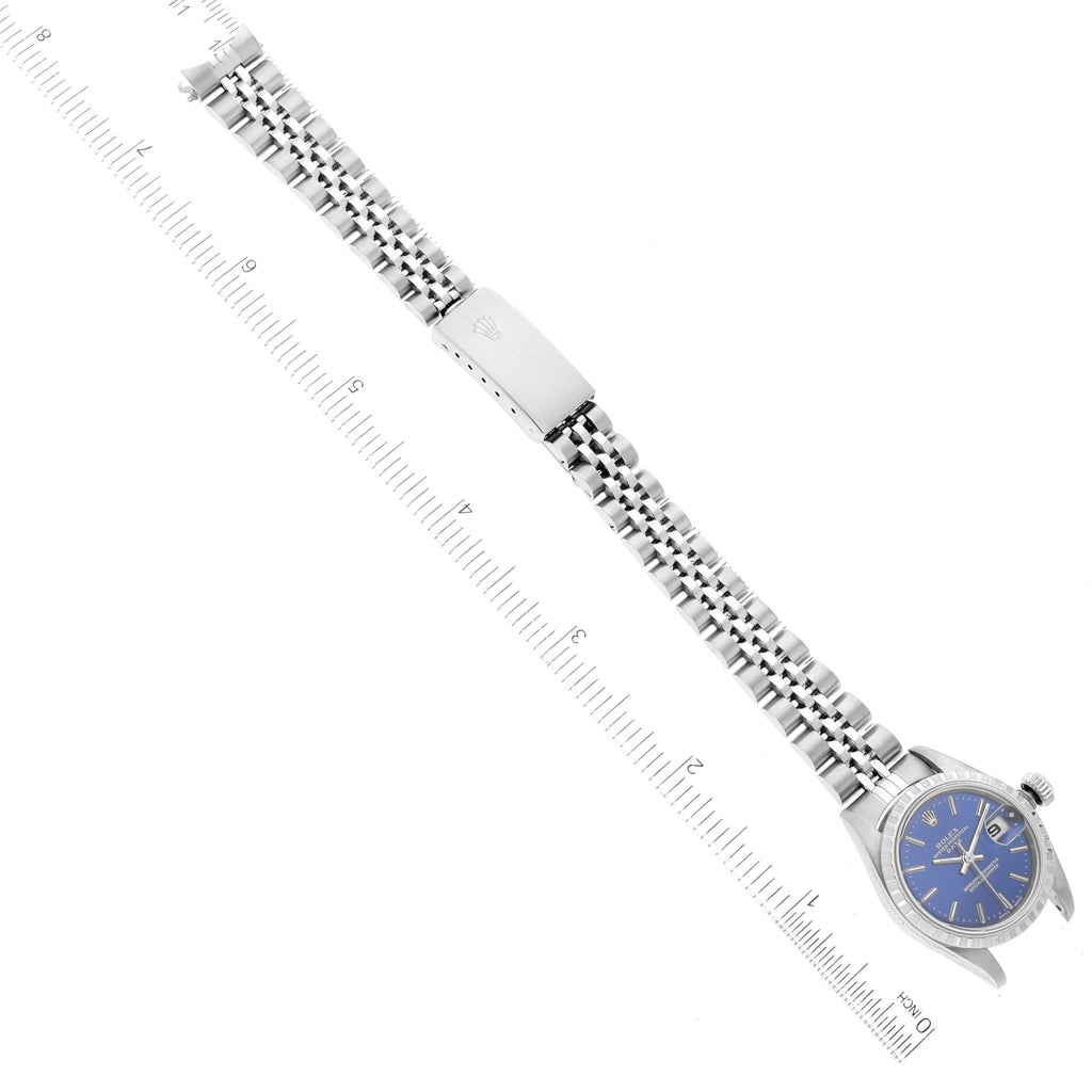 Rolex Date 26 Blue Dial Jubilee Bracelet Steel Ladies Watch 79240