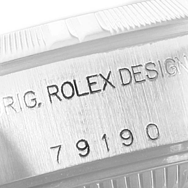 Rolex Date Blue Dial Oyster Bracelet Steel Ladies Watch 79190
