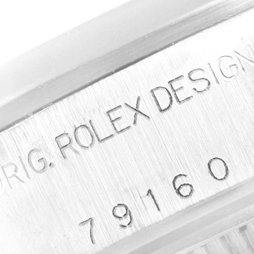 Rolex Date 26 White Dial Domed Bezel Steel Ladies Watch 79160