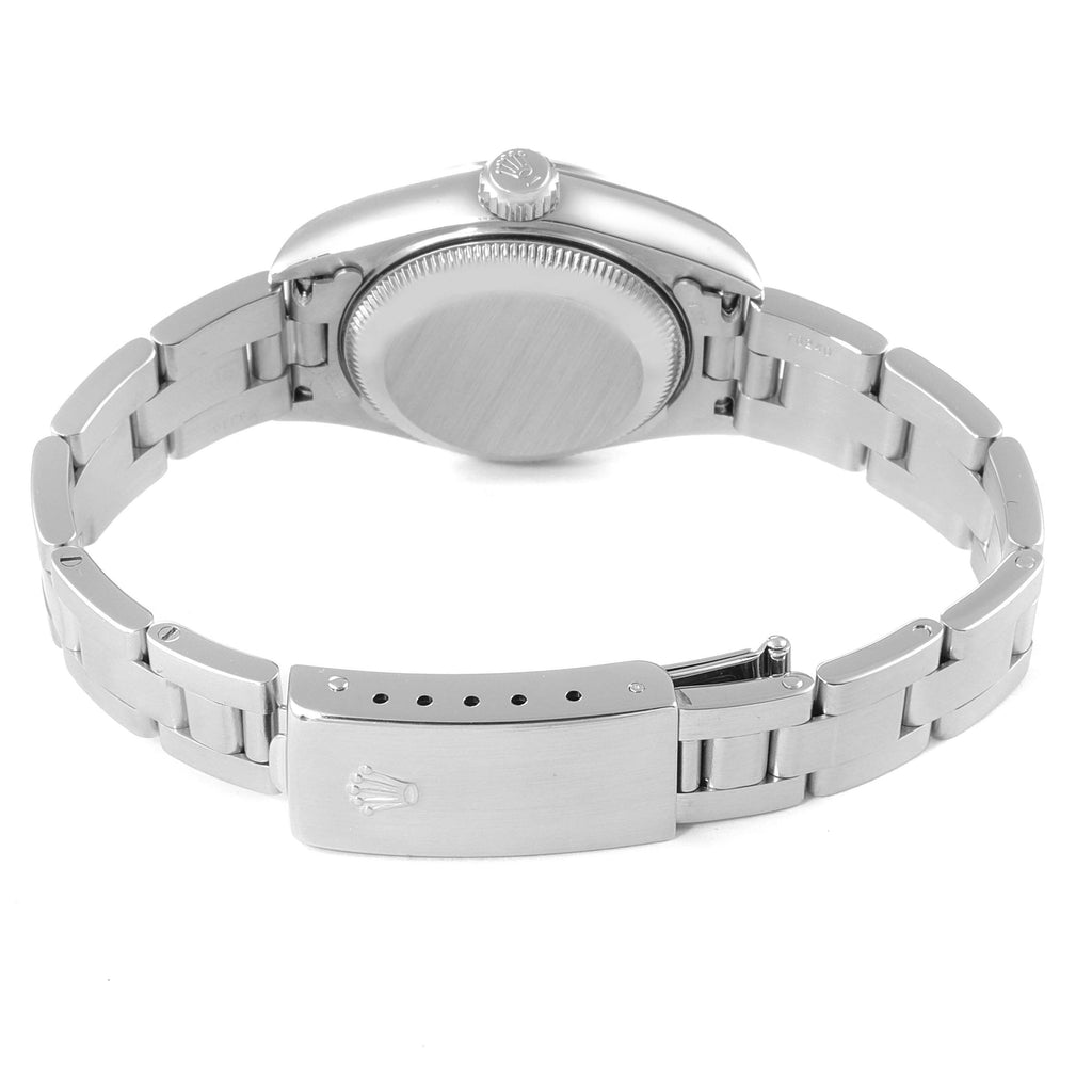 Rolex Date 26 White Dial Domed Bezel Steel Ladies Watch 79160 Box Papers