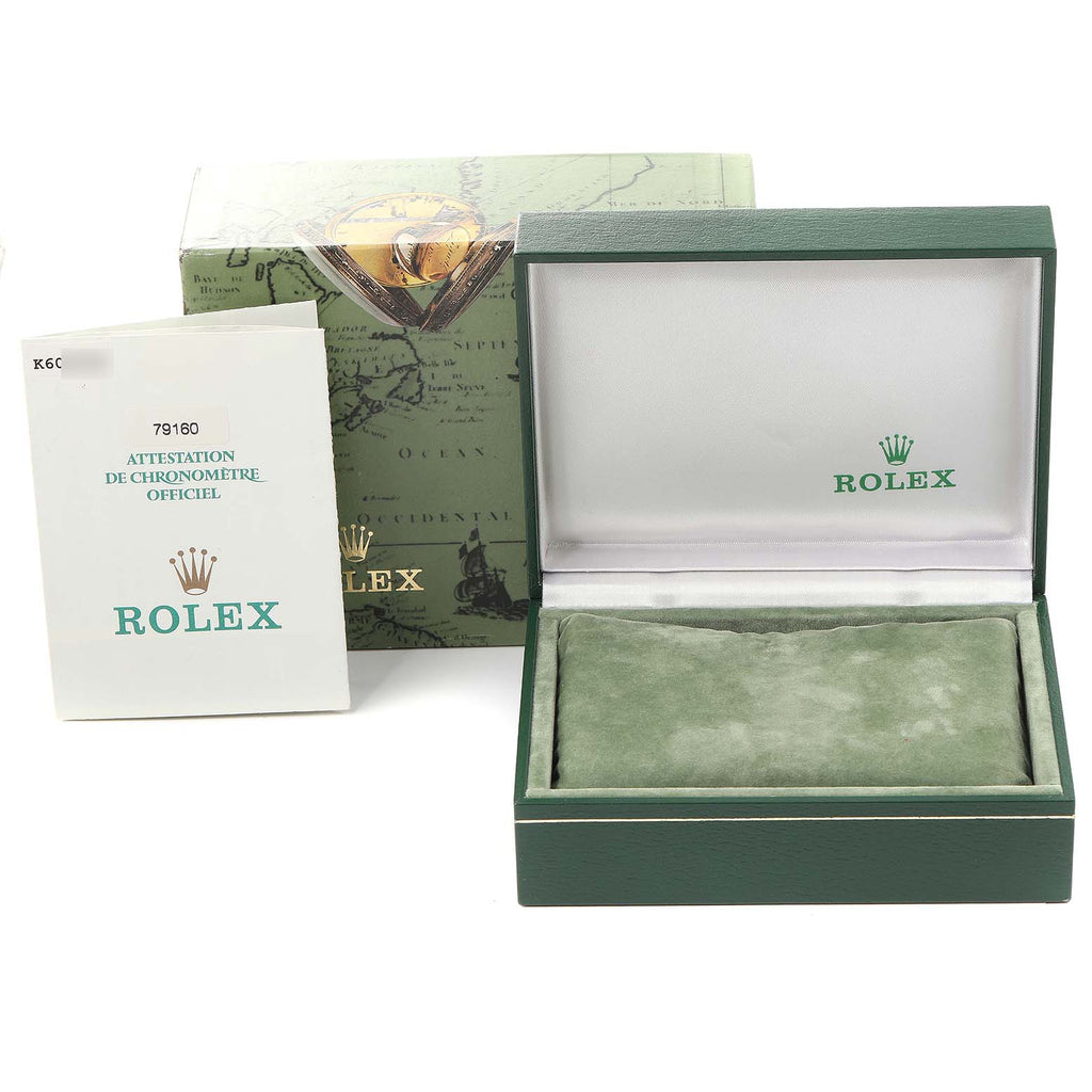 Rolex Date 26 White Dial Domed Bezel Steel Ladies Watch 79160 Box Papers