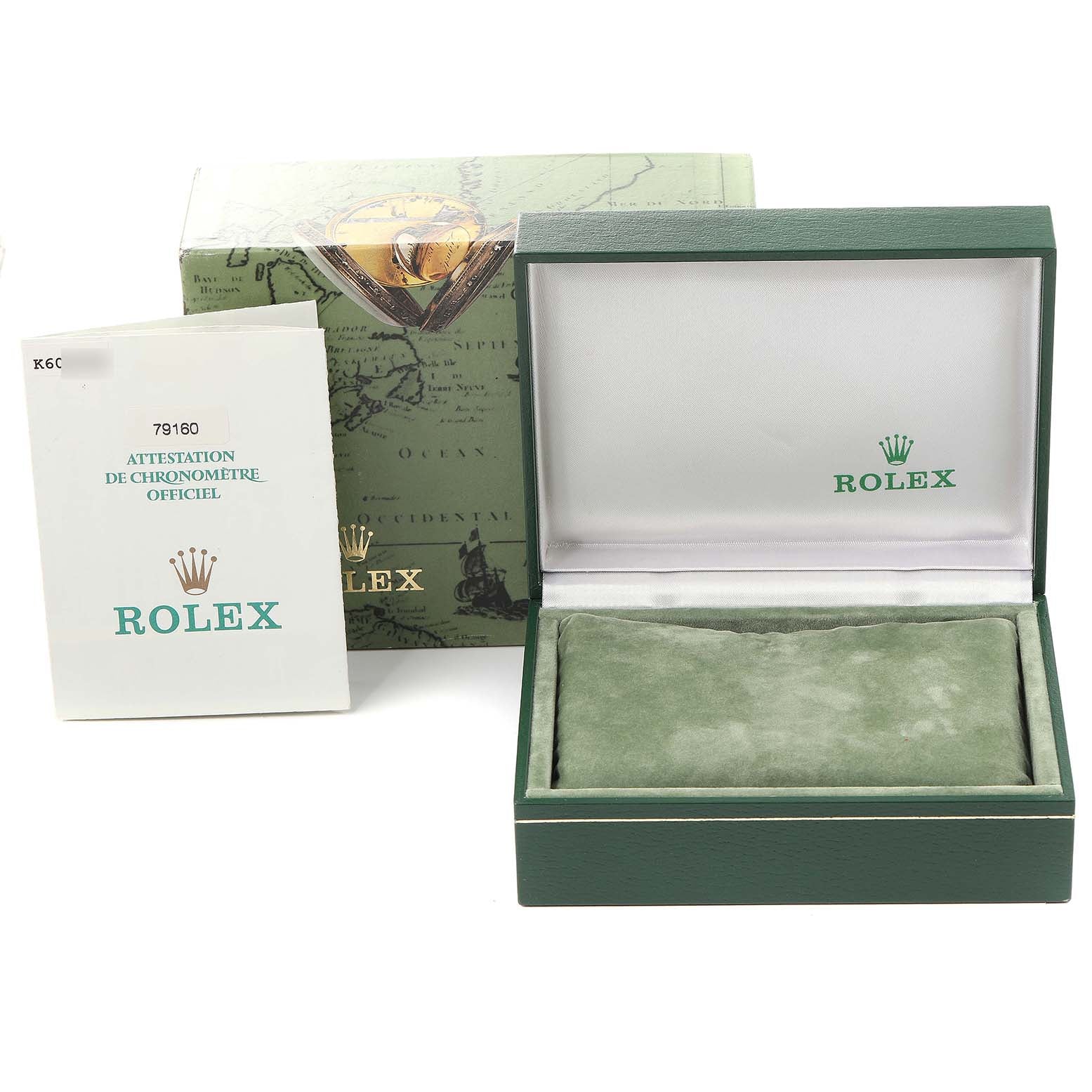 Rolex Date 26 White Dial Domed Bezel Steel Ladies Watch 79160 Box Papers