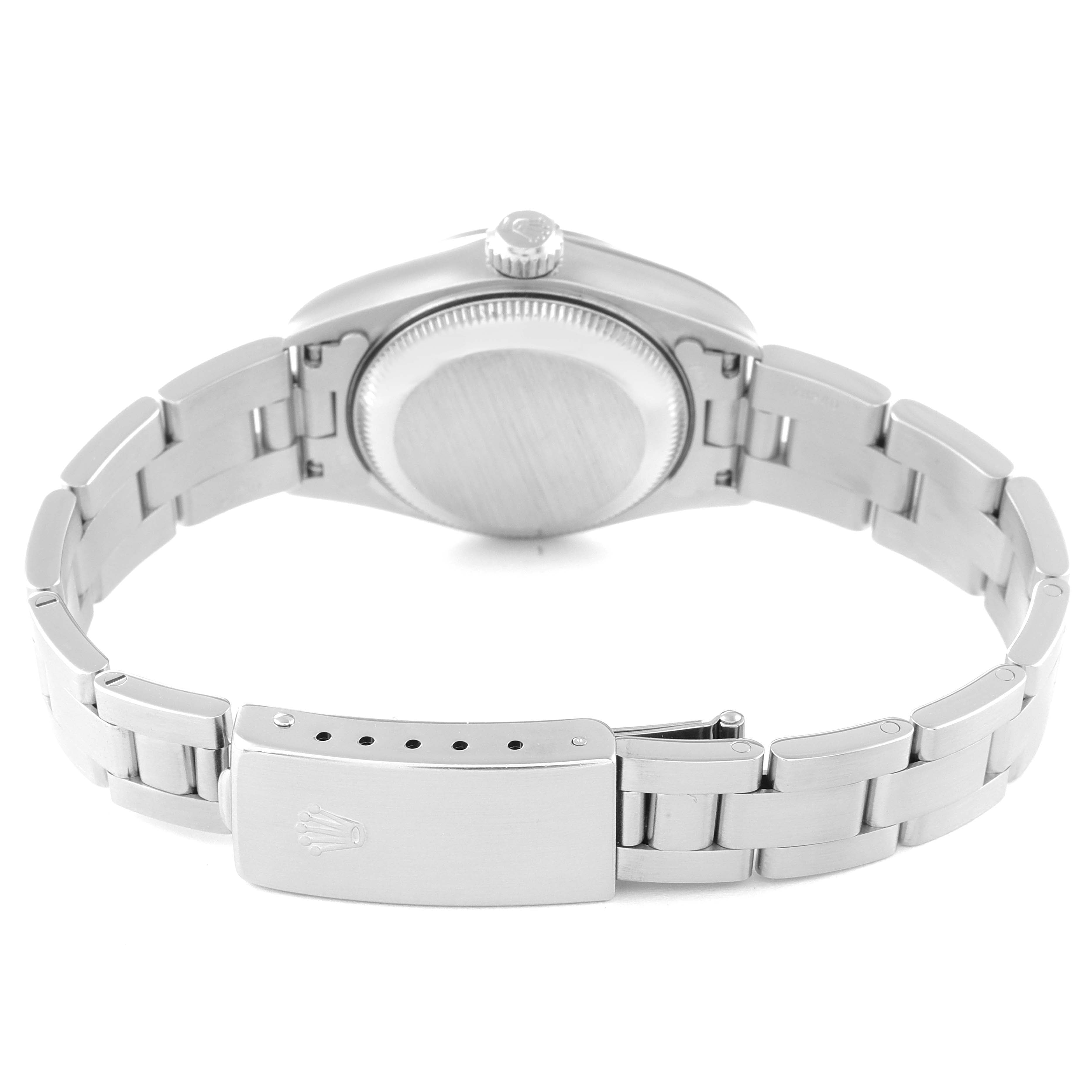 Rolex Date 26 White Dial Domed Bezel Steel Ladies Watch 79160 Papers