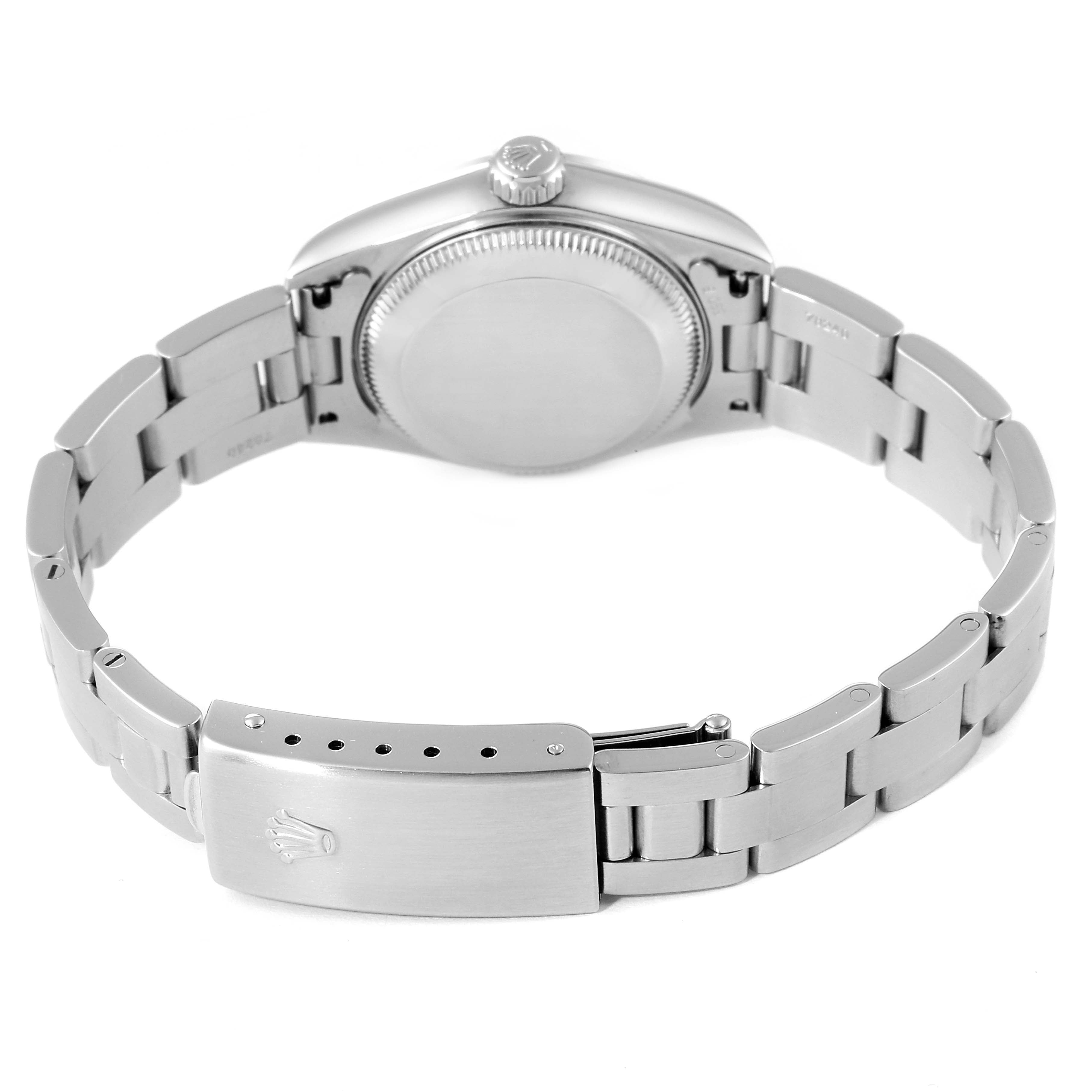 Rolex Date 26 White Dial Oyster Bracelet Steel Ladies Watch 79160 Box Papers
