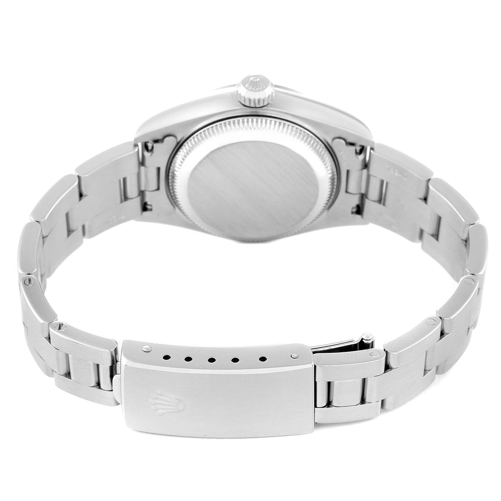 Rolex Date 26 White Dial Smooth Bezel Steel Ladies Watch 79160 Box Papers
