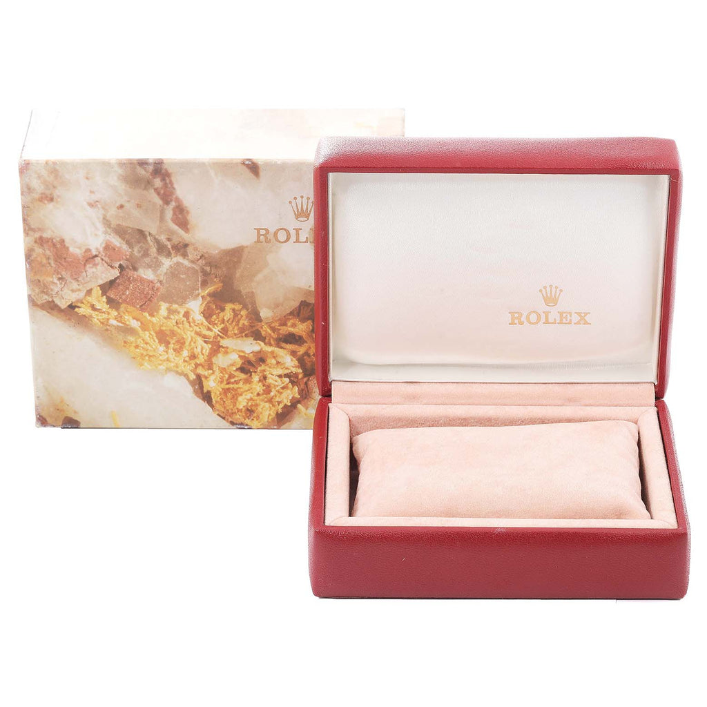 Rolex Date 26mm Steel Yellow Gold White Dial Ladies Watch 69173