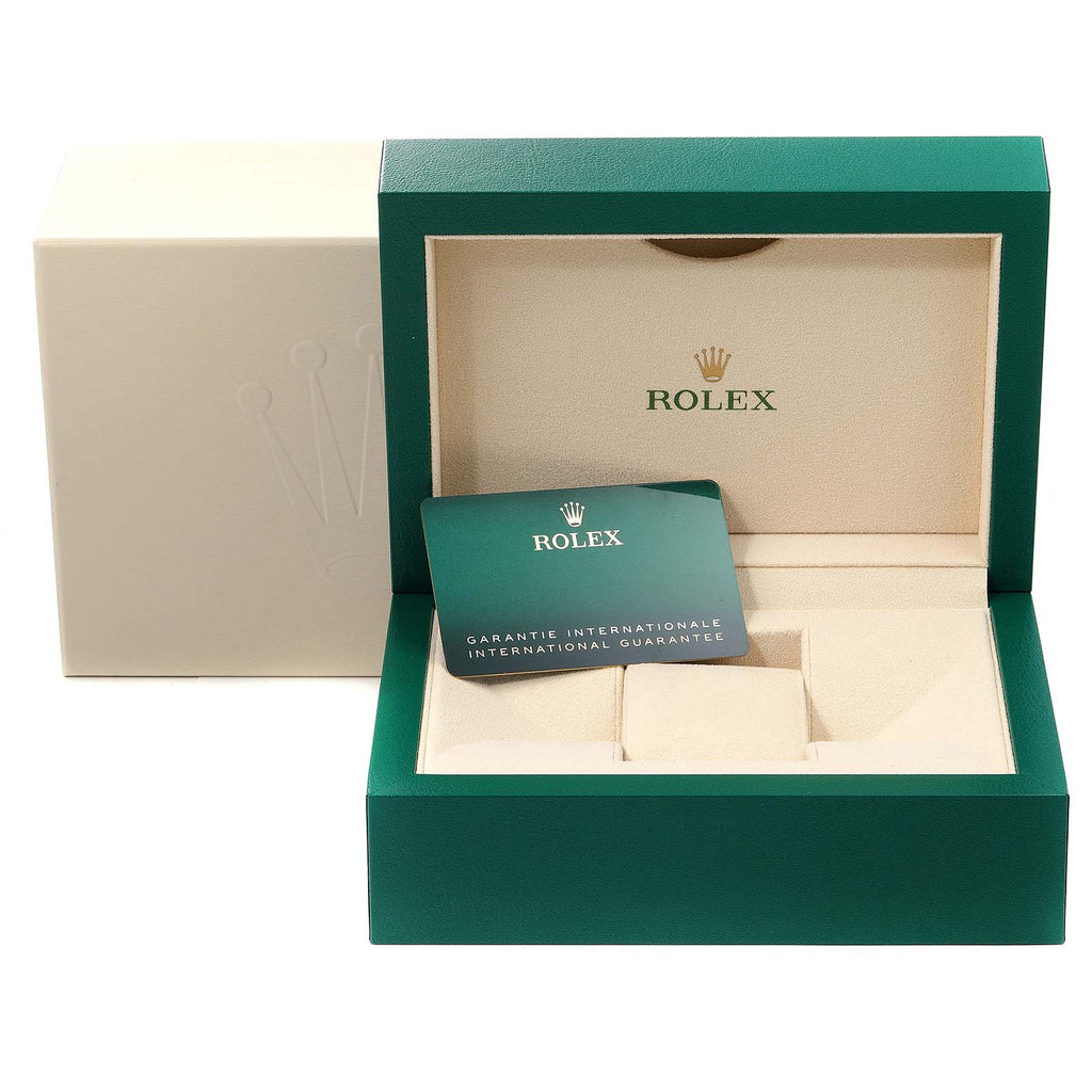 Rolex Date 34 Steel White Gold Silver Dial Mens Watch 115234 Unworn