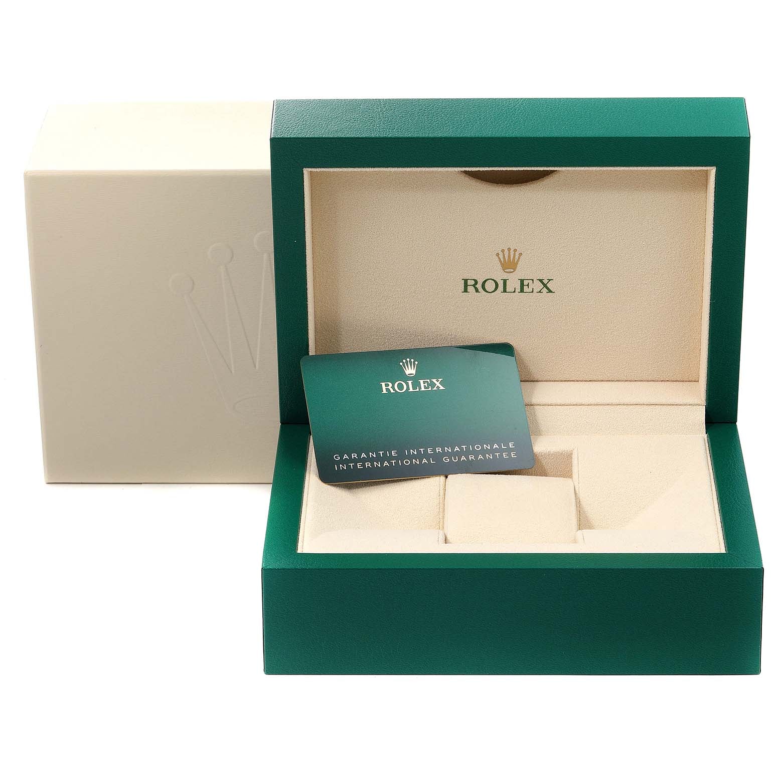 Rolex Date 34 Steel White Gold Silver Dial Mens Watch 115234 Unworn