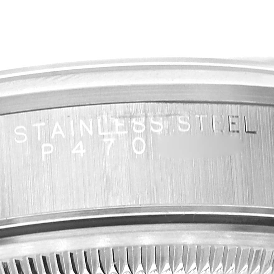 Rolex Date Black Dial Oyster Bracelet Steel Mens Watch 15200 Papers