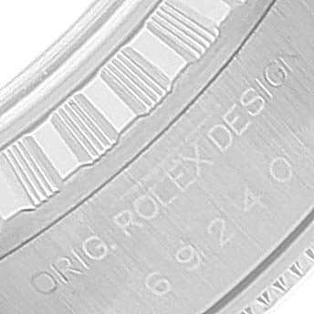 Rolex Date Blue Dial Jubilee Bracelet Steel Ladies Watch 69240 Box Papers