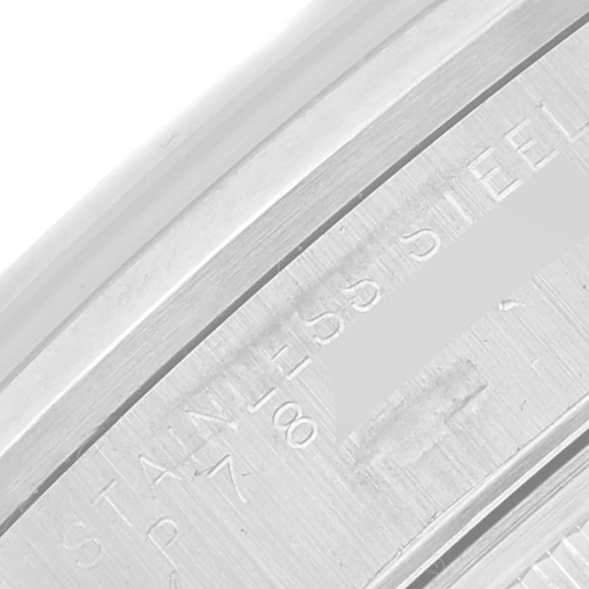 Rolex Date Blue Dial Smooth Bezel Steel Mens Watch 15200 Papers