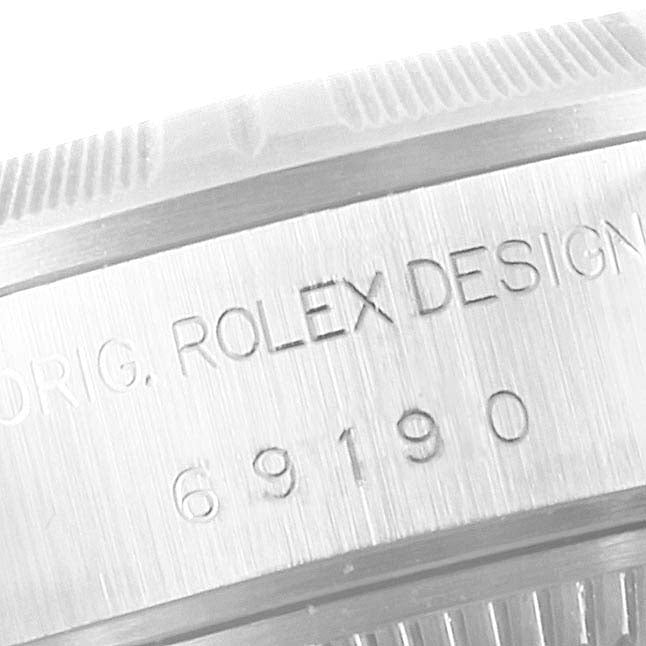 Rolex Date Blue Dial Oyster Bracelet Steel Ladies Watch 69190