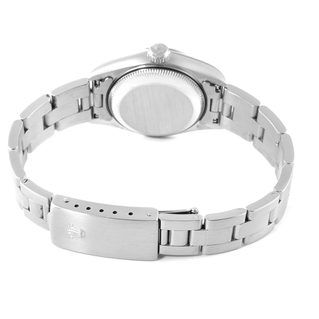 Rolex Date Blue Dial Oyster Bracelet Steel Ladies Watch 69190