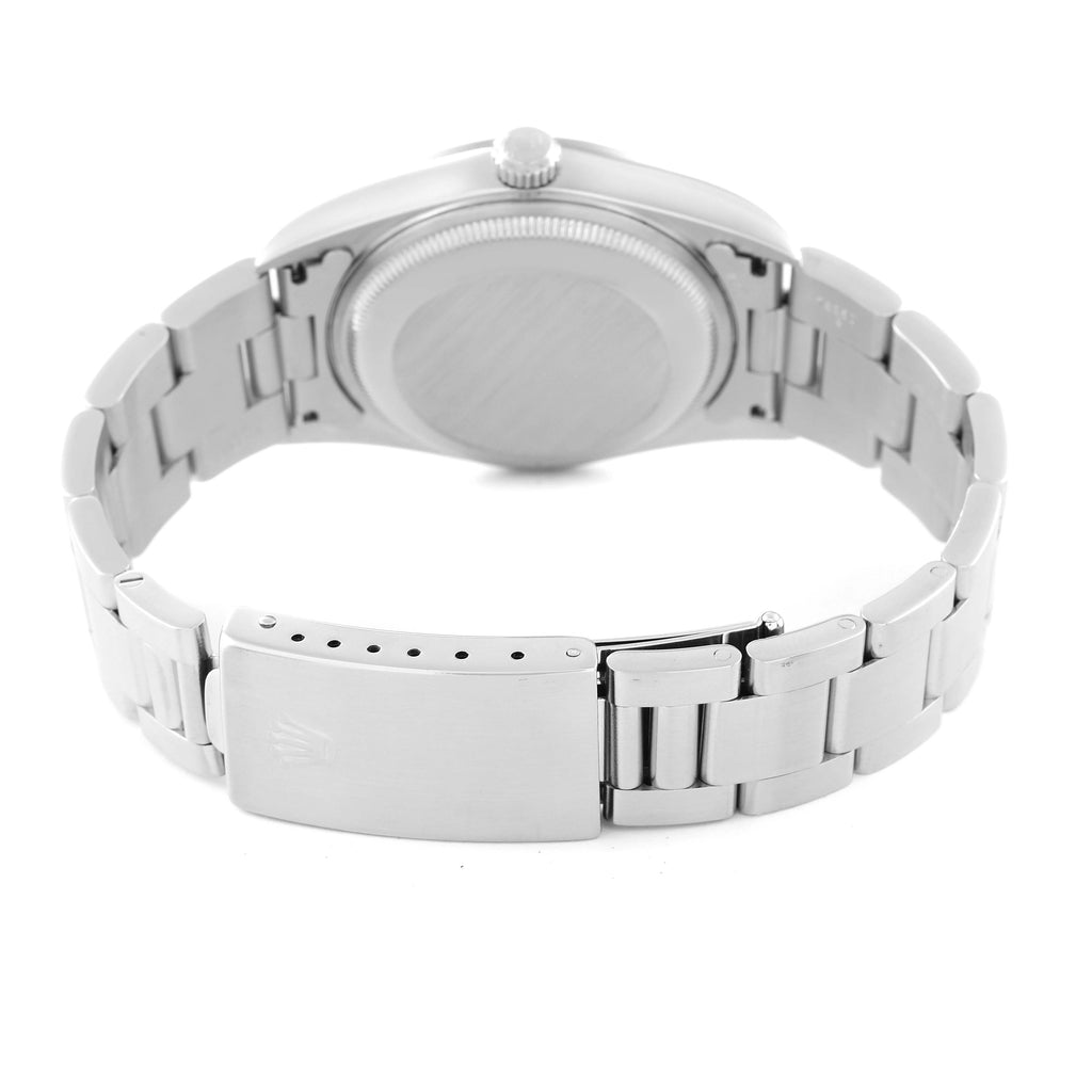Rolex Date Domed Bezel Oyster Bracelet Steel Mens Watch 15200 Box Papers