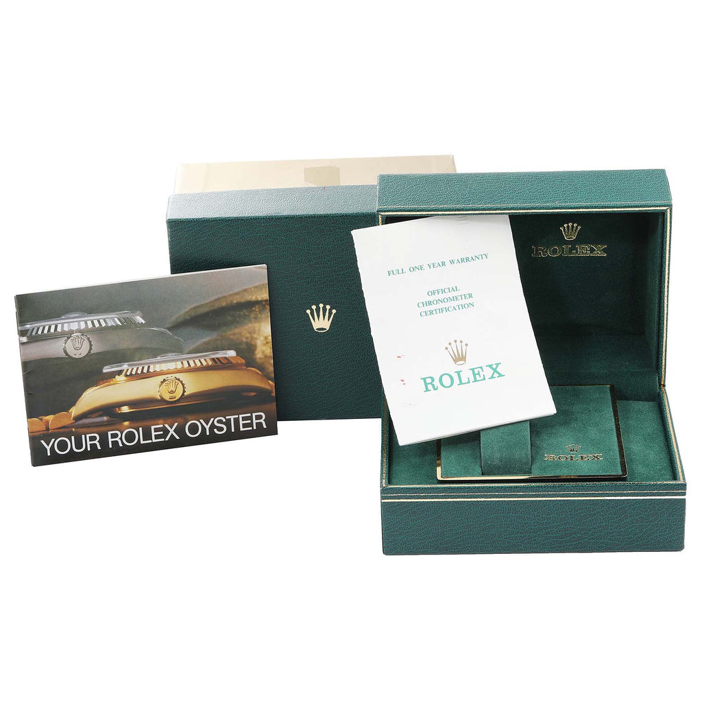 Rolex Date Mens Steel Yellow Gold Jubilee Bracelet Mens Watch 15053 Box Papers