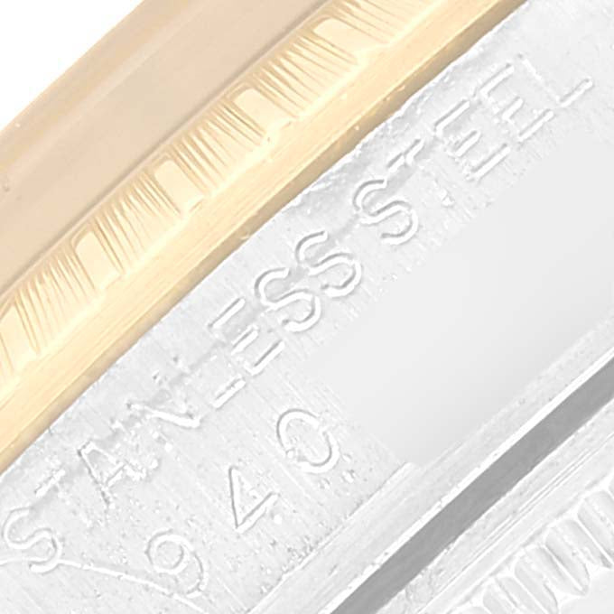 Rolex Date Mens Steel Yellow Gold Oyster Bracelet Mens Watch 15053