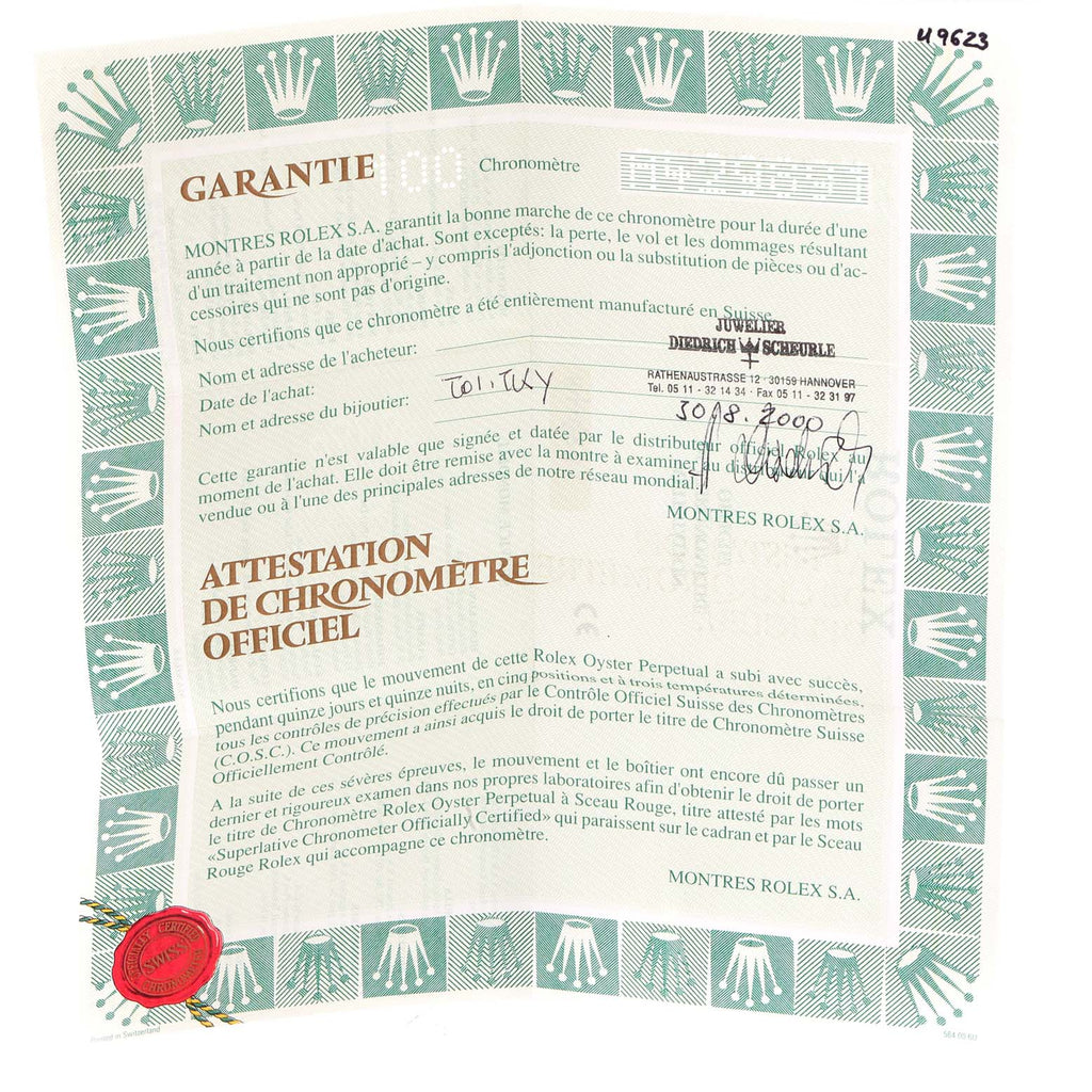 Rolex Date Oyster Bracelet Blue Dial Steel Ladies Watch 69160 Box Papers