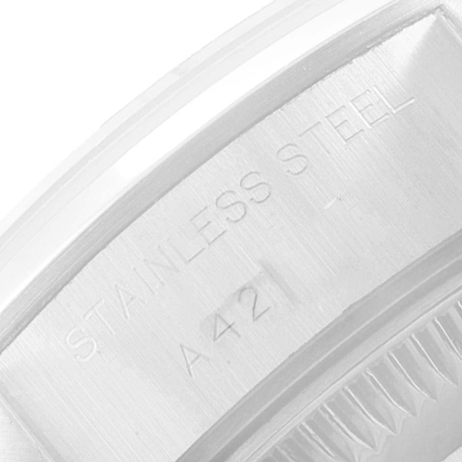 Rolex Date Oyster Bracelet Blue Dial Steel Ladies Watch 69160 Box Papers