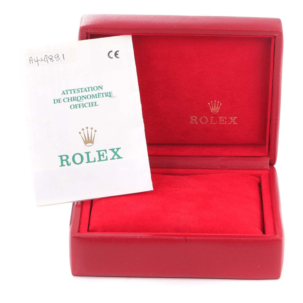 Rolex Date Oyster Bracelet Blue Dial Steel Ladies Watch 69160 Box Papers