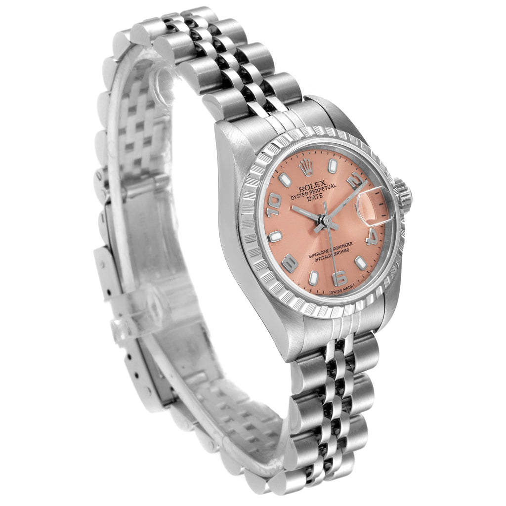 Rolex Date Salmon Dial Jubilee Bracelet Ladies Watch 79240