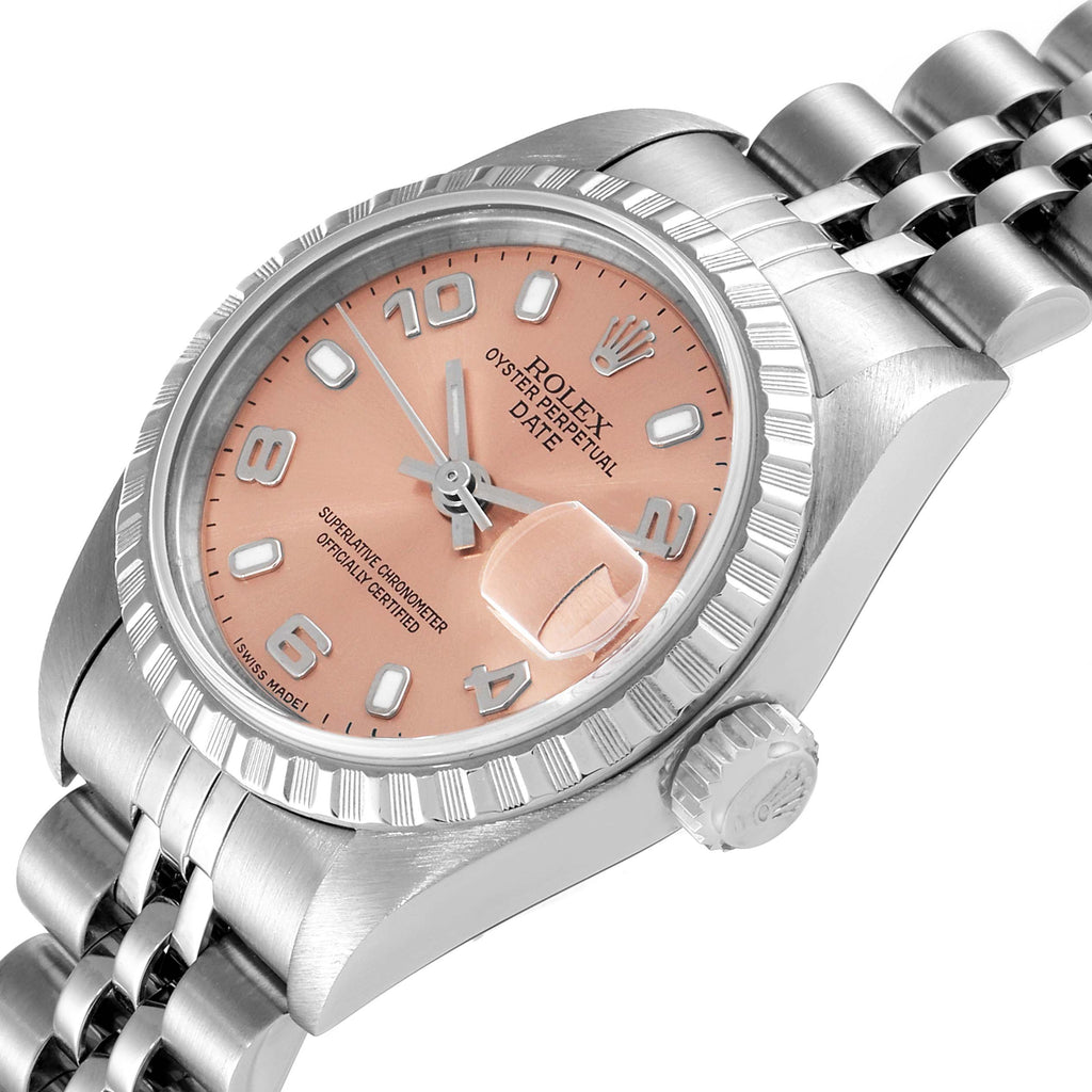 Rolex Date Salmon Dial Jubilee Bracelet Ladies Watch 79240