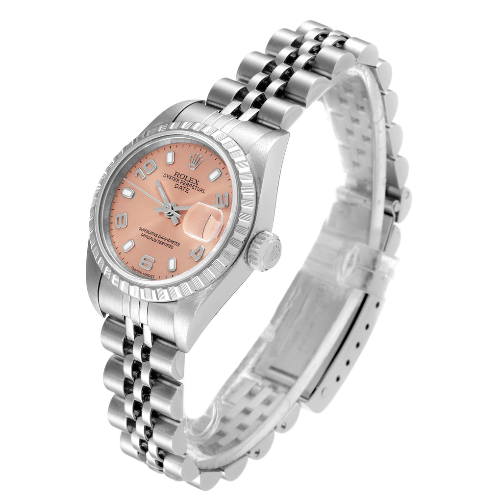 Rolex Date Salmon Dial Jubilee Bracelet Ladies Watch 79240