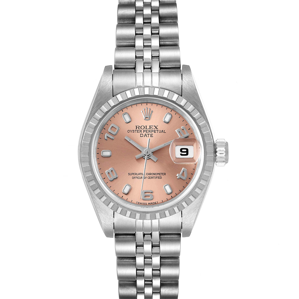 Rolex Date Salmon Dial Jubilee Bracelet Ladies Watch 79240