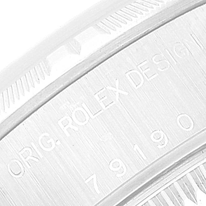Rolex Date Salmon Dial Jubilee Bracelet Steel Ladies Watch 79190 Papers