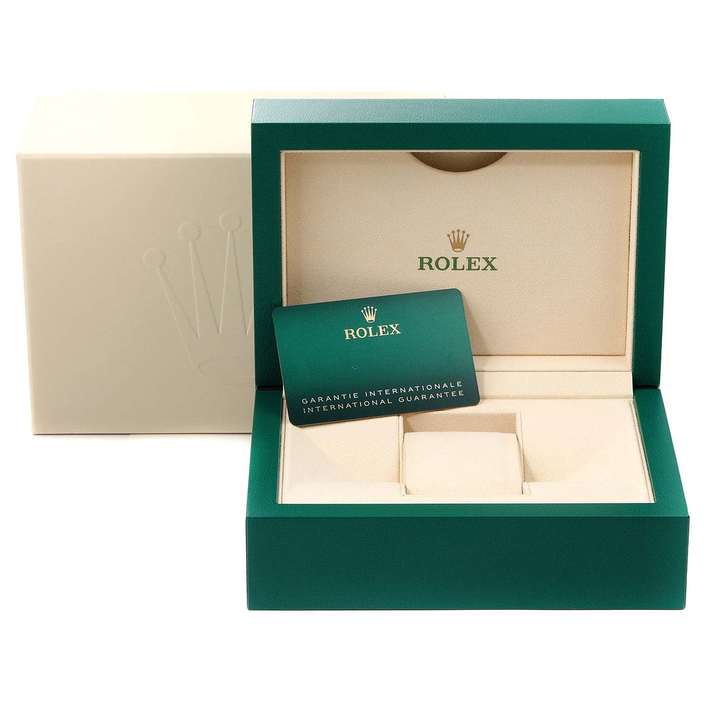 Rolex Date Pink Dial Oyster Bracelet Steel Mens Watch 115200 Unworn