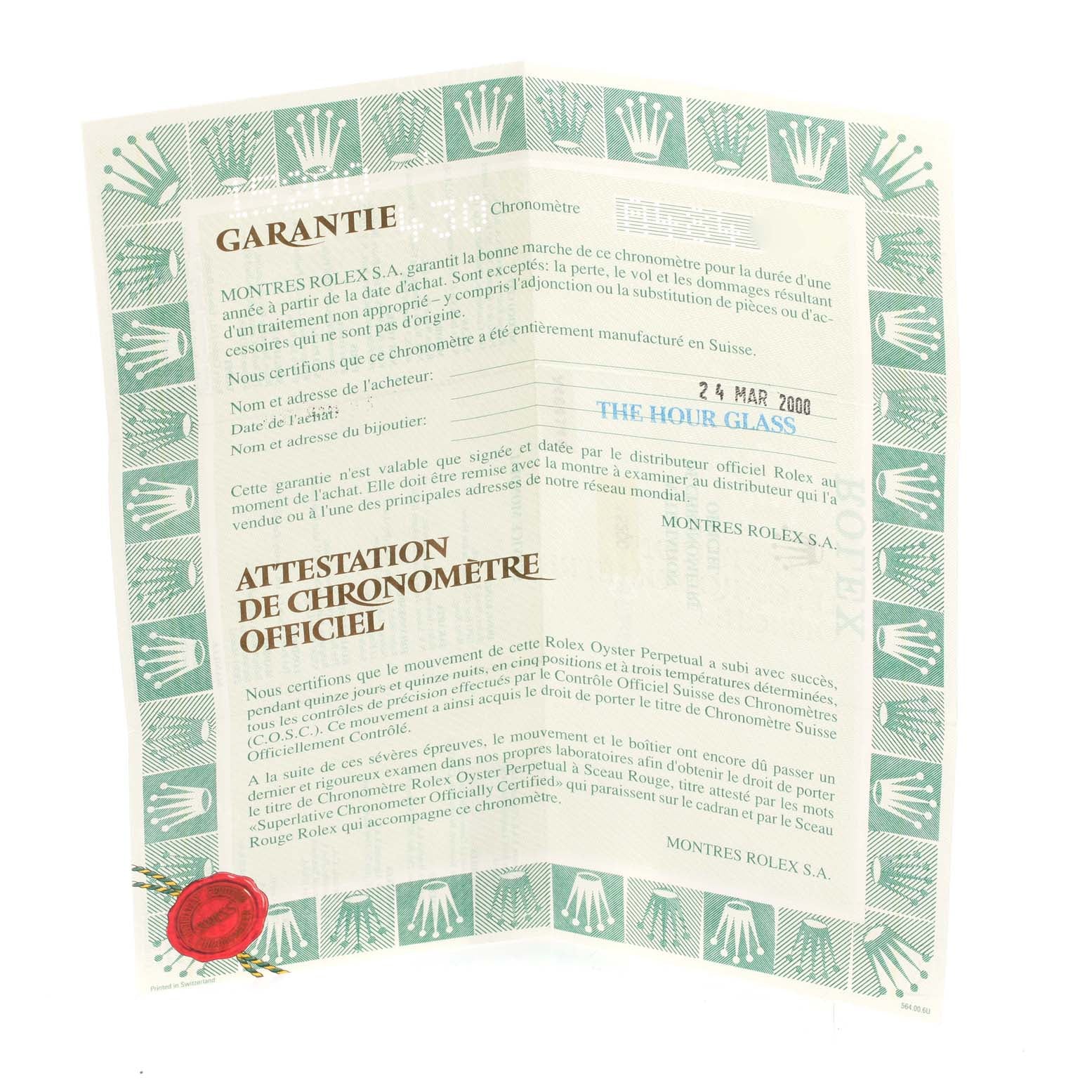 Rolex Date Salmon Dial Oyster Bracelet Steel Mens Watch 15200 Box Papers