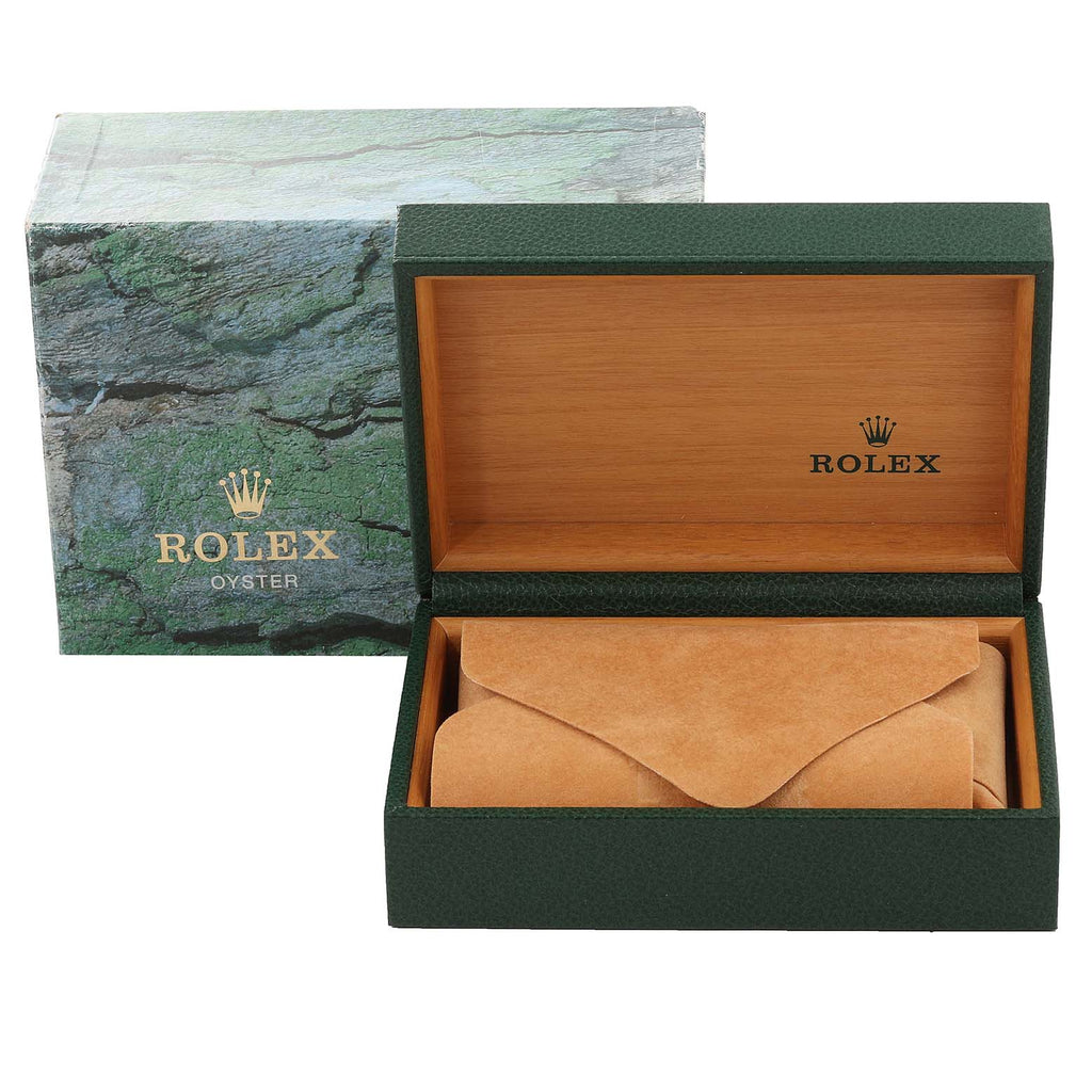 Rolex Date Salmon Dial Oyster Bracelet Steel Mens Watch 15210