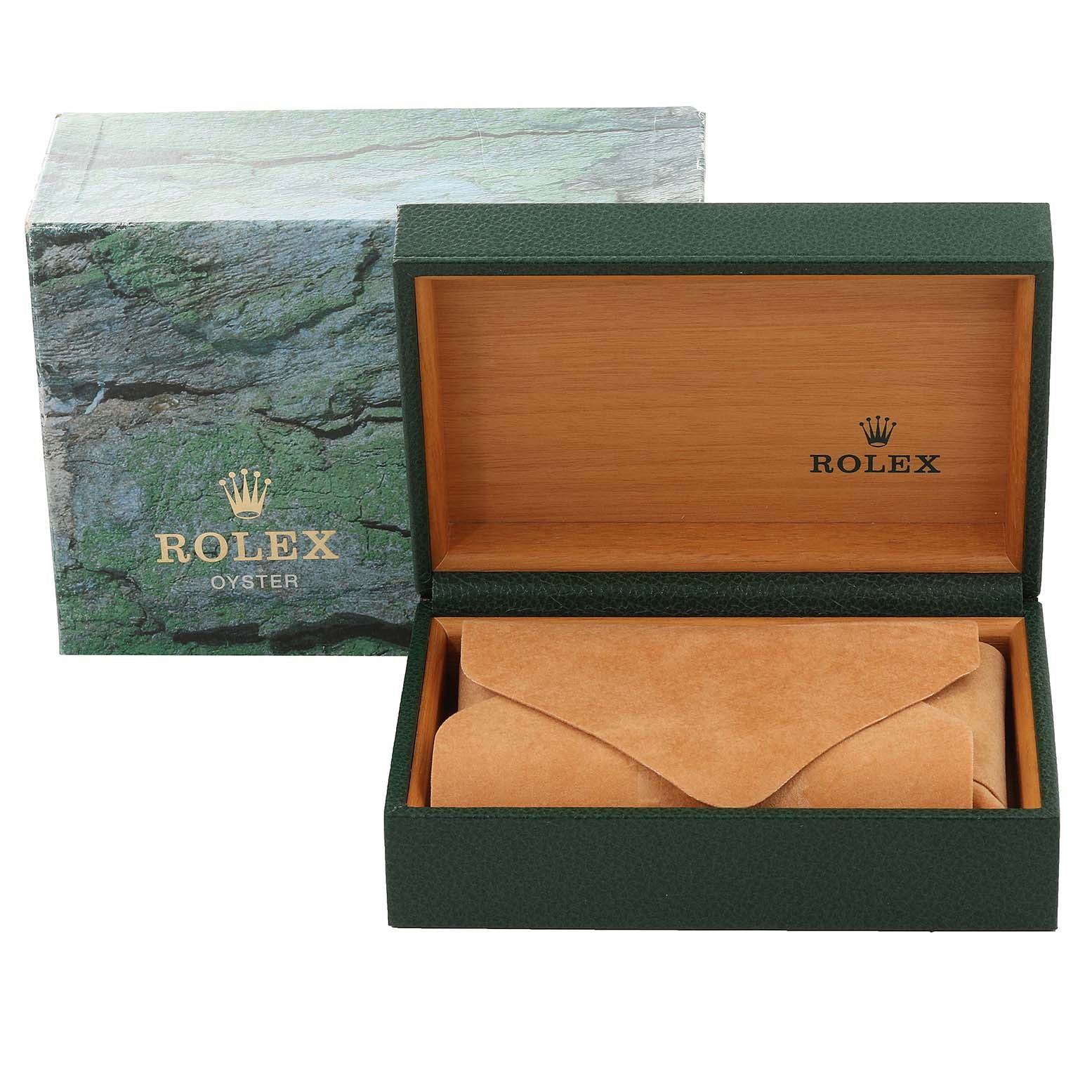 Rolex Date Salmon Dial Oyster Bracelet Steel Mens Watch 15210